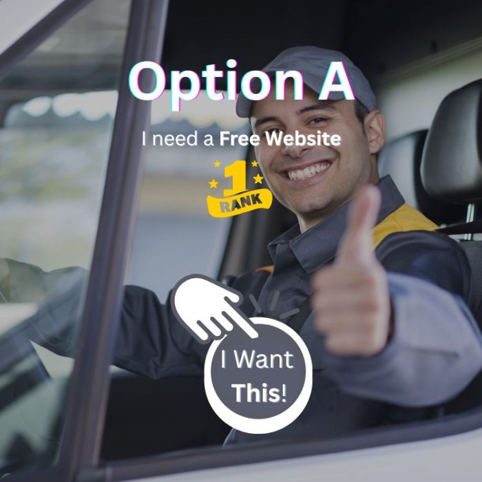 Service area Businesses Free web design service for tradesmen